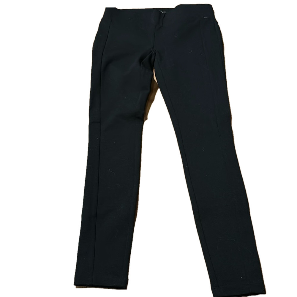 Ann Taylor Loft Petite Black Pants Straight Stretch Leggings Size XXSP